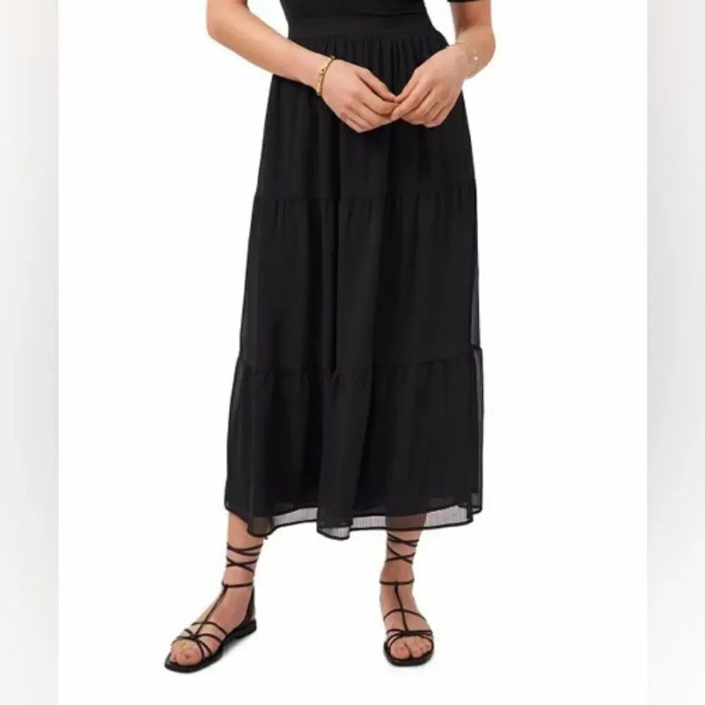 Vince Camuto Tiered Maxi Skirt sz Lg